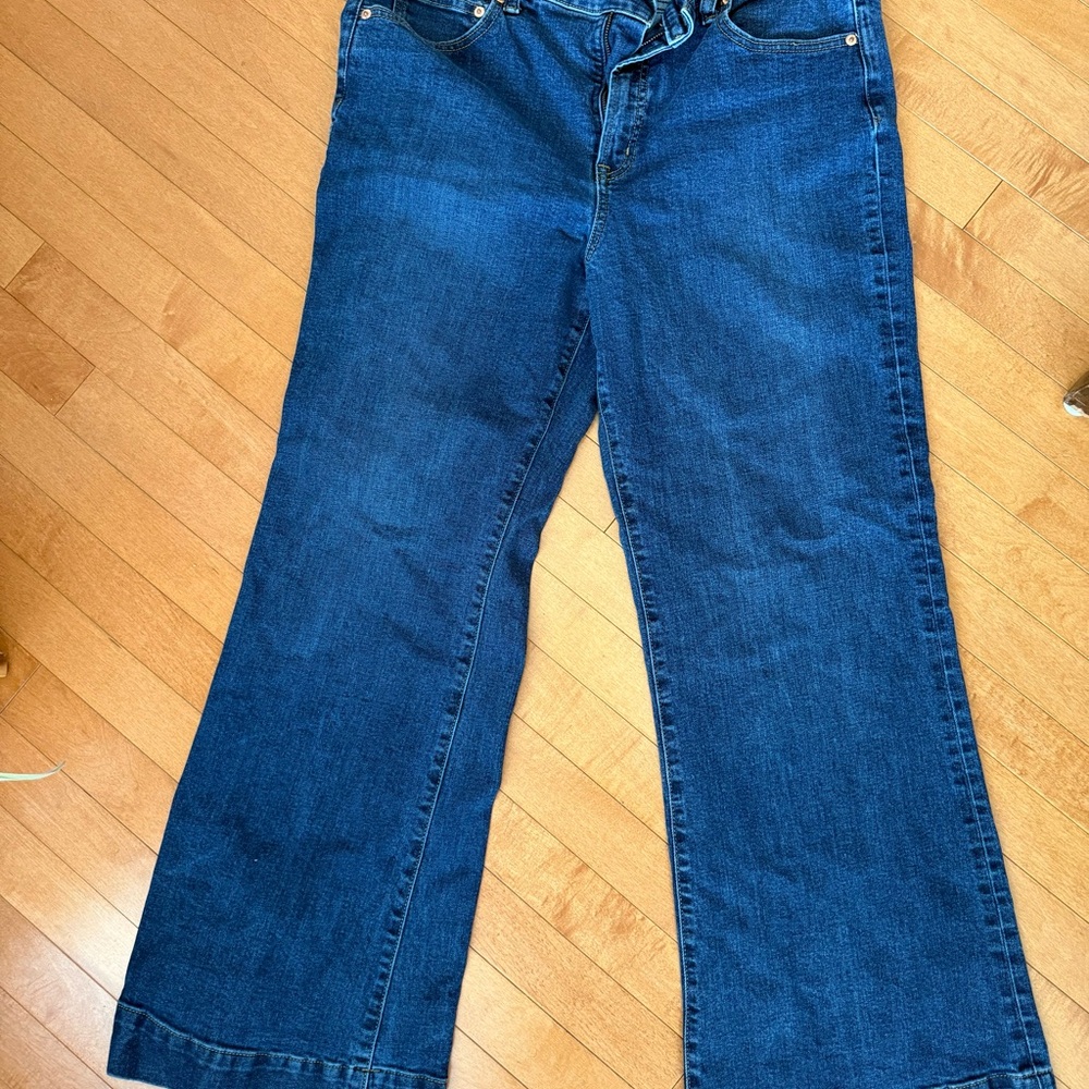GAP Dark Blue Wide-Leg Women's Jeans